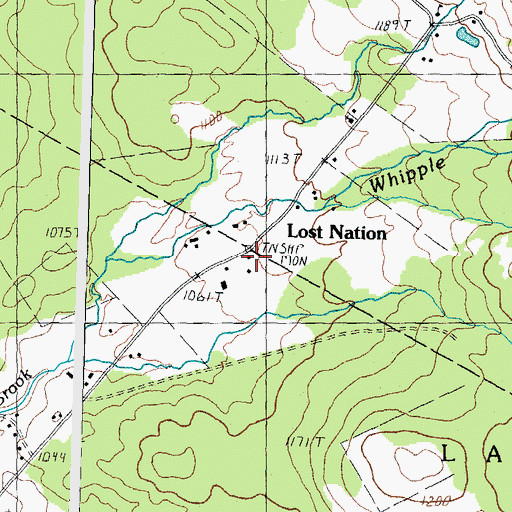 Topographic Map of Lost Nation, NH