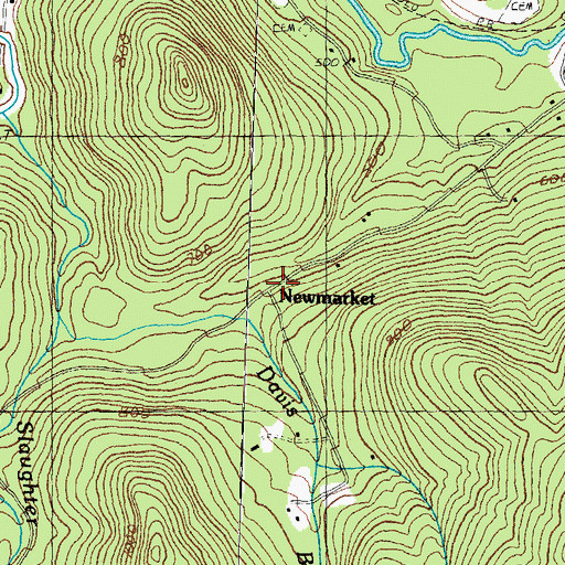 Topographic Map of Newmarket, NH