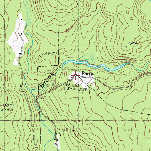 Topographic Map of Paris (historical), NH