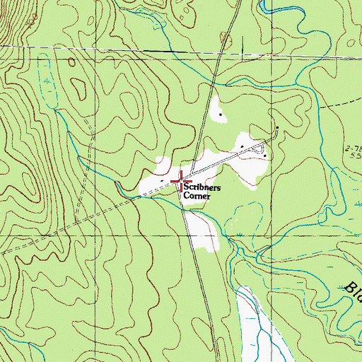 Topographic Map of Scribners Corner, NH