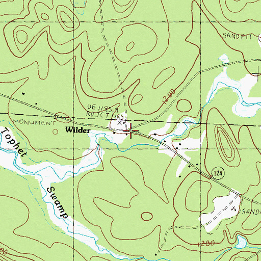 Topographic Map of Wilder, NH