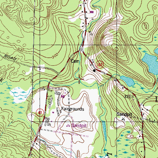 Topographic Map of Hartford Brook, NH