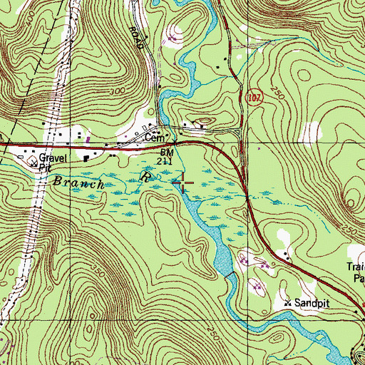 Topographic Map of North Branch River, NH