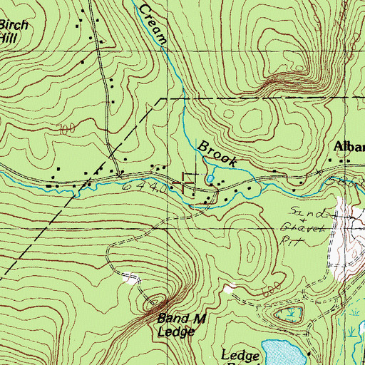 Topographic Map of Albany, NH