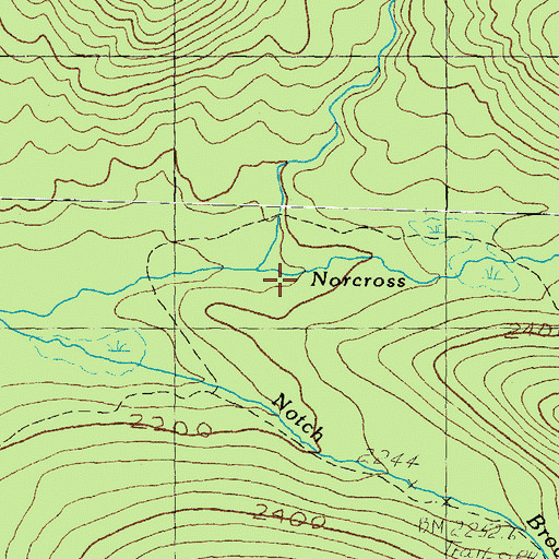 Topographic Map of Anderson Brook, NH