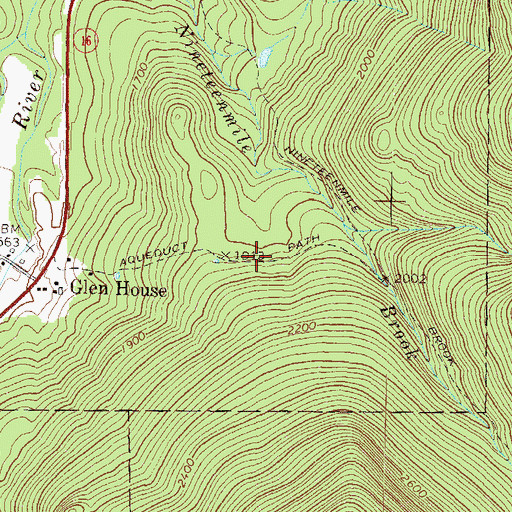 Topographic Map of Aqueduct Path, NH