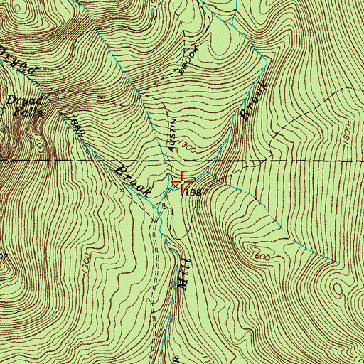 Topographic Map of Austin Brook Trail, NH