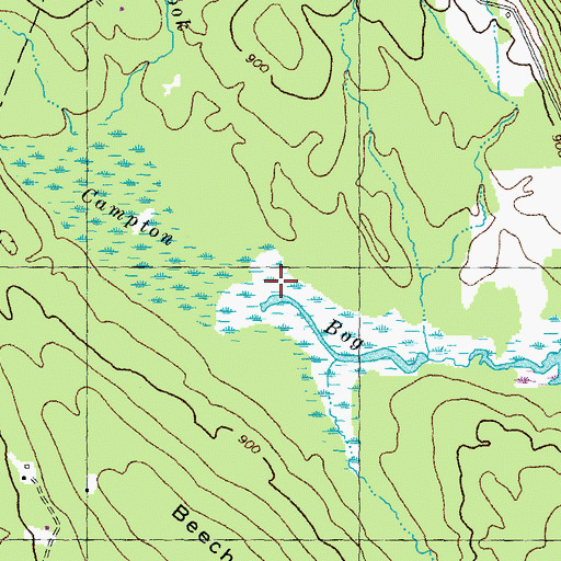 Topographic Map of Avery Brook, NH