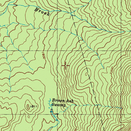 Topographic Map of Bald Mountain, NH