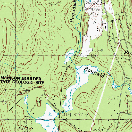 Topographic Map of Banfield Brook, NH