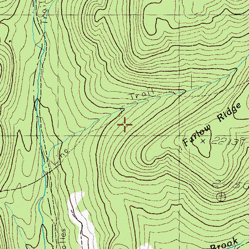 Topographic Map of Bee Line Trail, NH