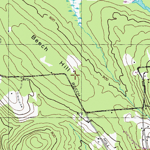 Topographic Map of Beech Hill, NH