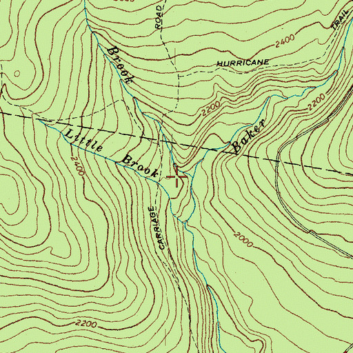 Topographic Map of Big Brook, NH
