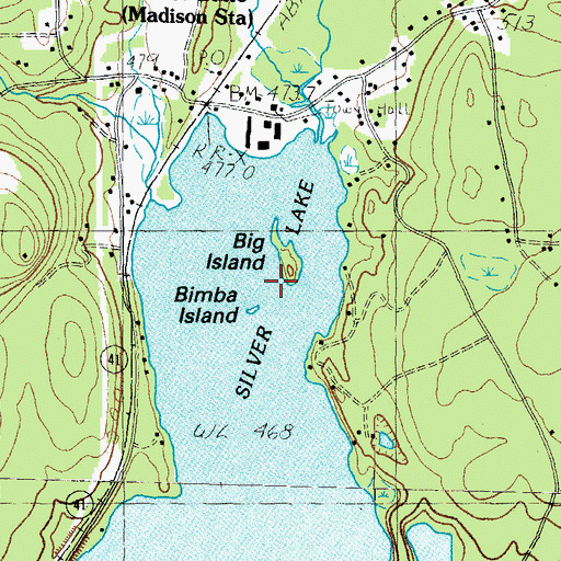 Topographic Map of Big Island, NH