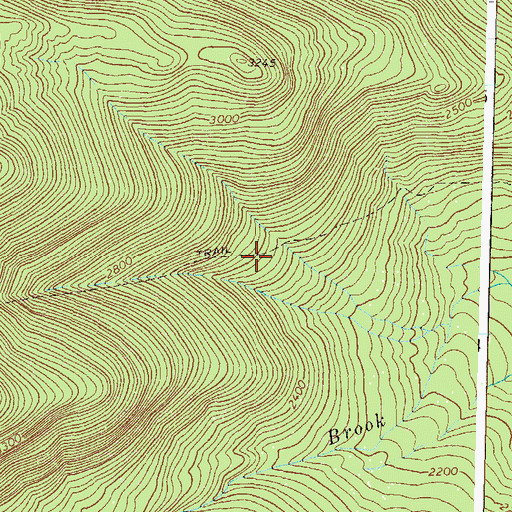 Topographic Map of Black Angel Trail, NH