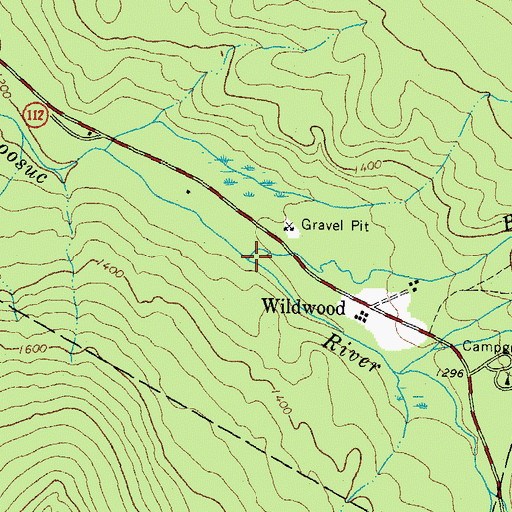 Topographic Map of Black Brook, NH