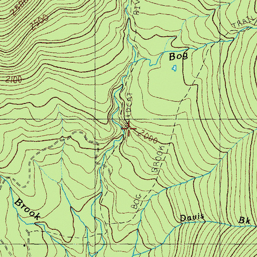 Topographic Map of Carter Notch Trail, NH