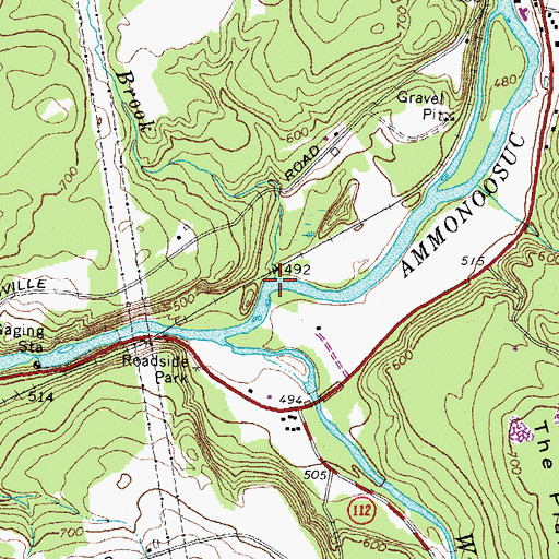 Topographic Map of Childs Brook, NH