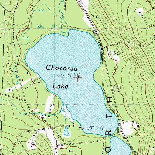 Topographic Map of Chocorua Lake, NH