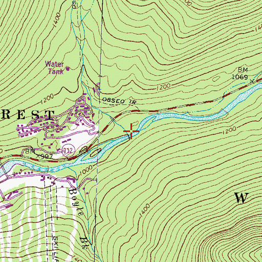 Topographic Map of Clear Brook, NH