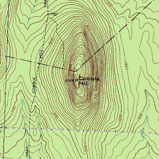 Topographic Map of Cobble Hill, NH