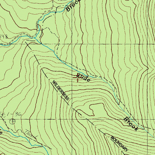 Topographic Map of Cold Brook, NH