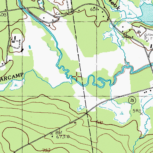 Topographic Map of Cold River, NH