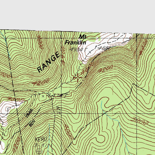 Topographic Map of Crawford Path, NH