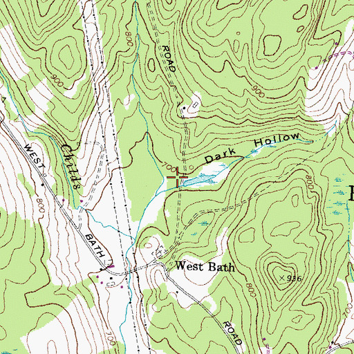 Topographic Map of Dark Hollow, NH