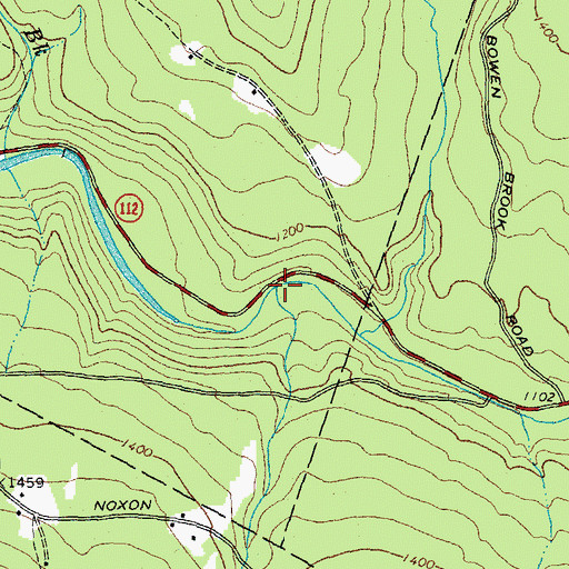 Topographic Map of Davis Brook, NH
