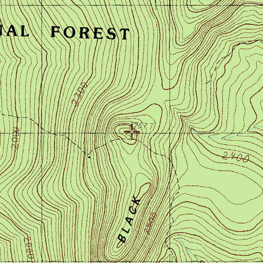 Topographic Map of Davis Memorial Tower, NH