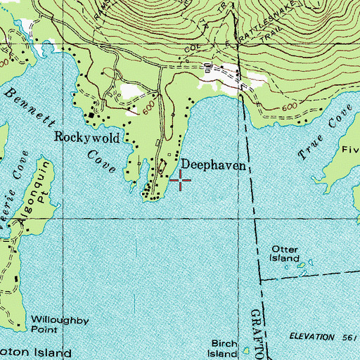 Topographic Map of Deephaven, NH