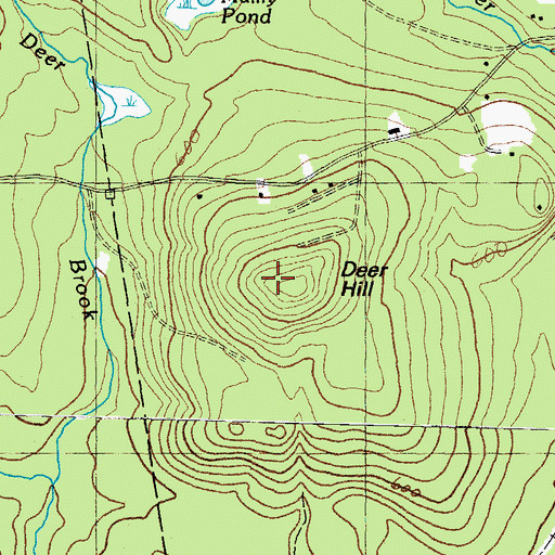 Topographic Map of Deer Hill, NH