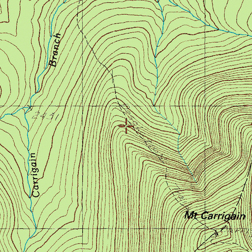 Topographic Map of Desolation Trail, NH