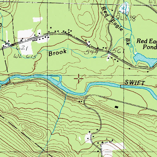 Topographic Map of Dry Brook, NH