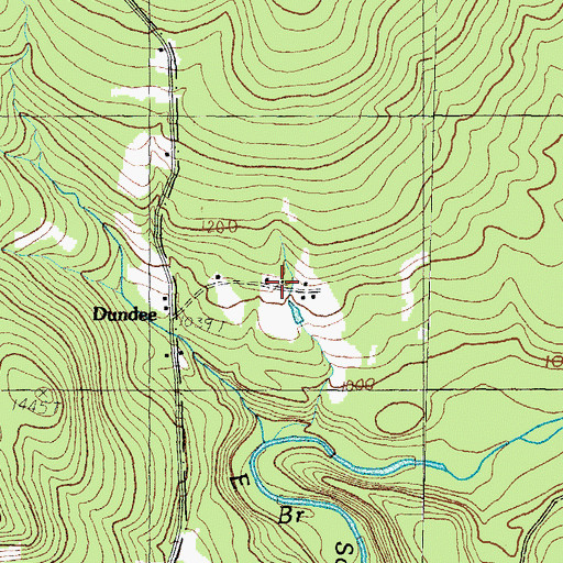 Topographic Map of Dundee, NH