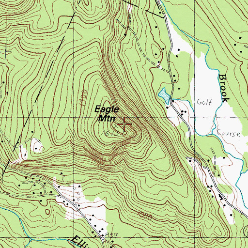 Topographic Map of Eagle Mountain, NH