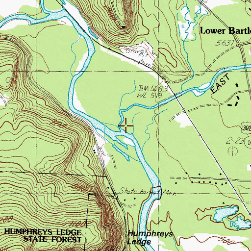 Topographic Map of East Branch Saco River, NH