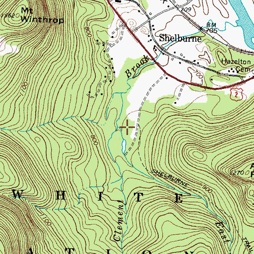 Topographic Map of East Brook, NH