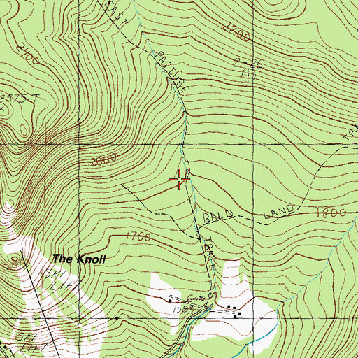 Topographic Map of East Pasture Trail, NH