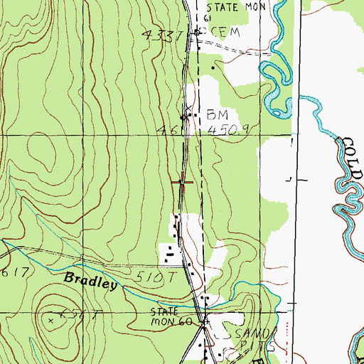 Topographic Map of Eastman School, NH