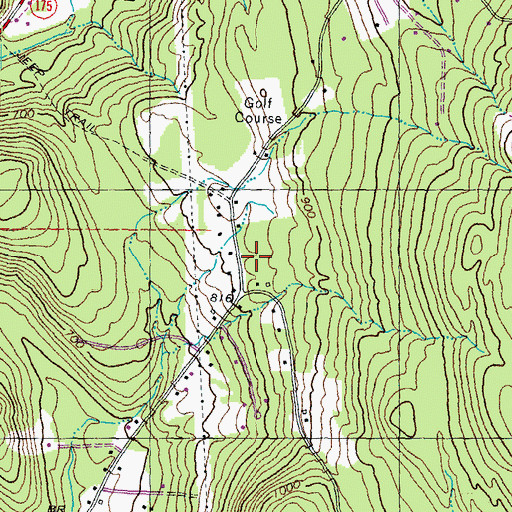 Topographic Map of Elm School, NH