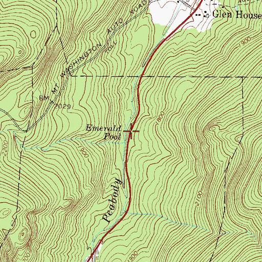 Topographic Map of Emerald Pool, NH