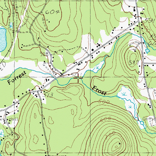 Topographic Map of Frost Brook, NH
