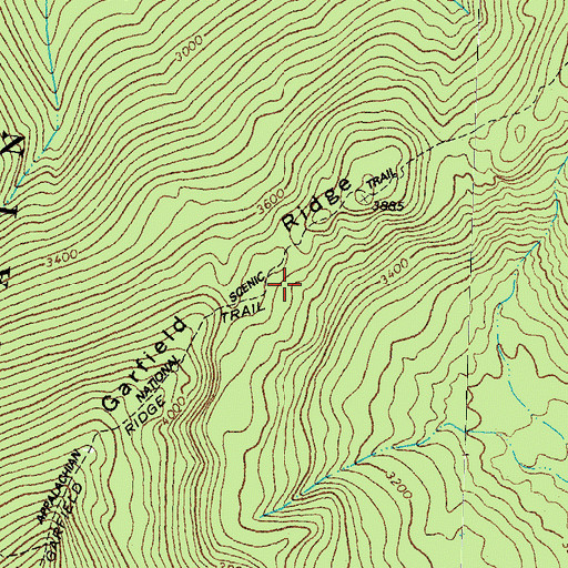 Topographic Map of Garfield Ridge, NH