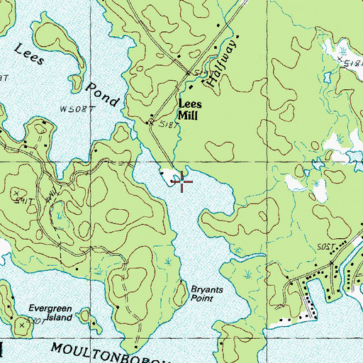 Topographic Map of Halfway Brook, NH
