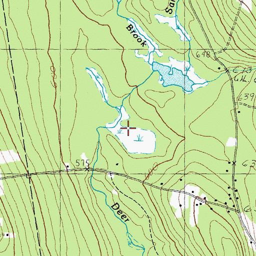 Topographic Map of Ham Brook, NH