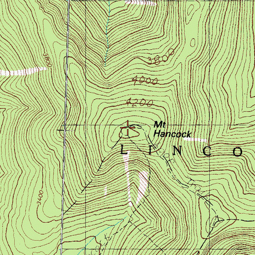 Topographic Map of Mount Hancock, NH