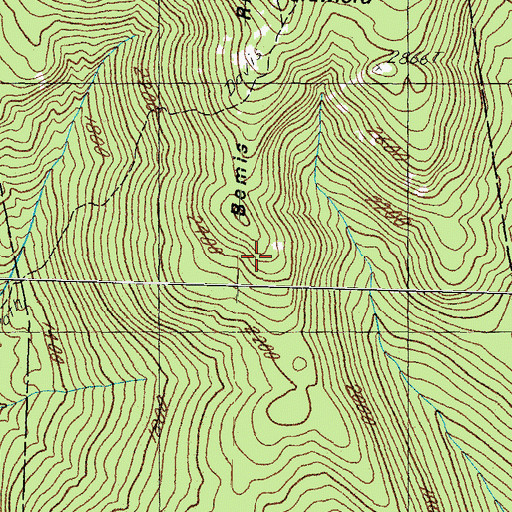 Topographic Map of Hadleys Purchase, NH
