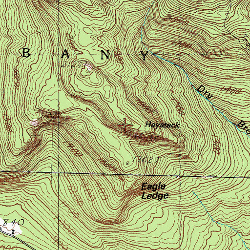 Topographic Map of Haystack, NH